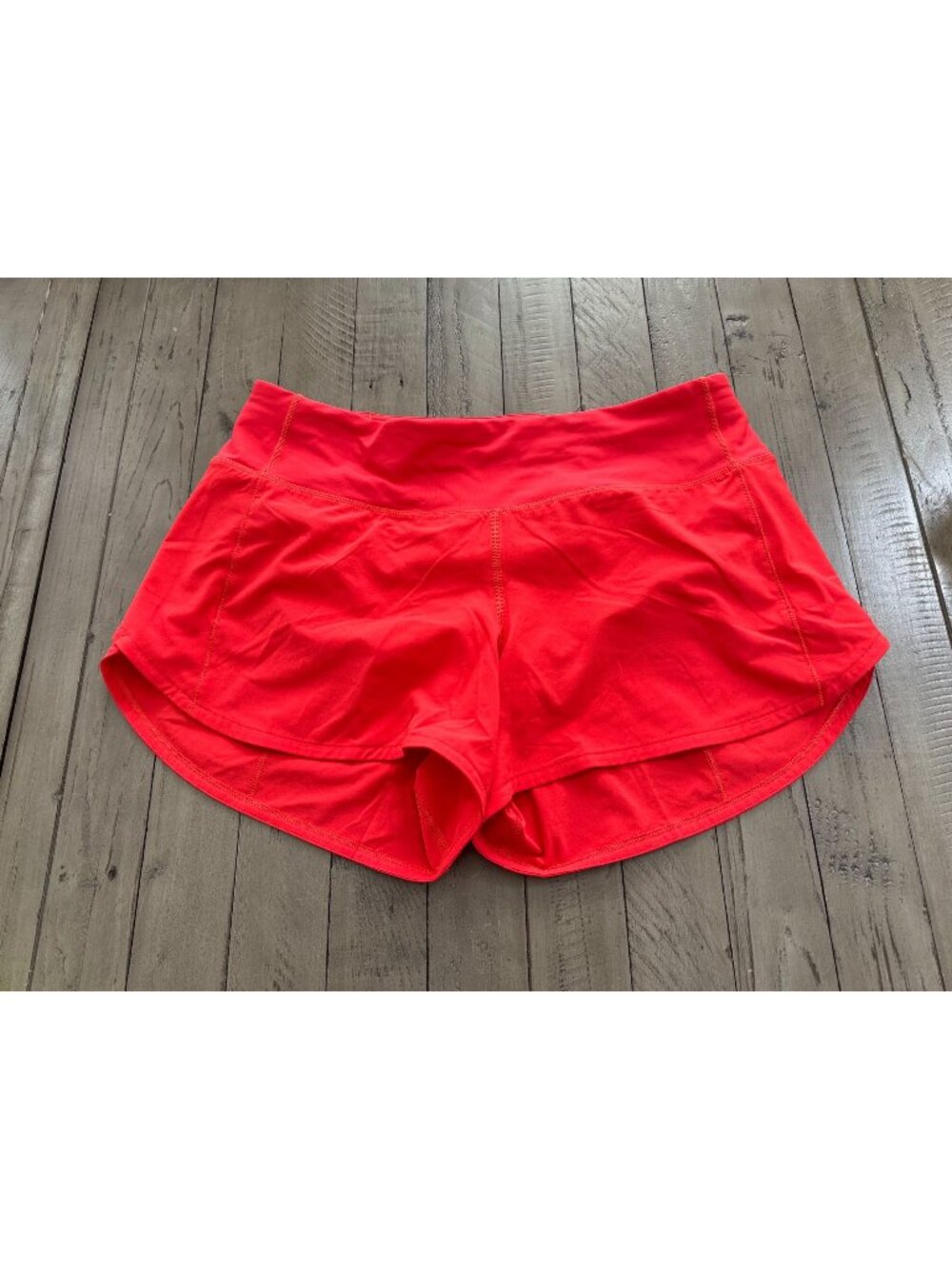 Lululemon Speed Up Short Long *4" Updated Fit Dark Red Size 8